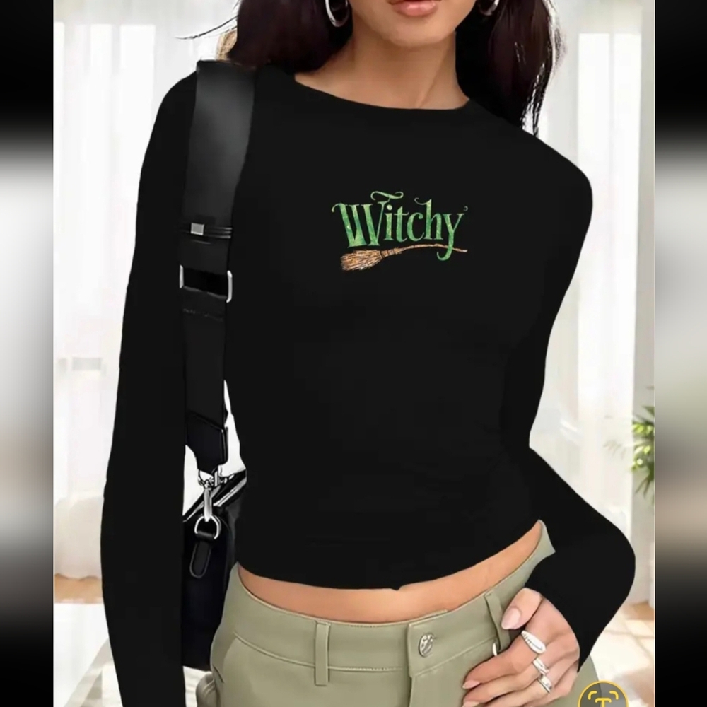 SHEIN Witchy Long Sleeve Top